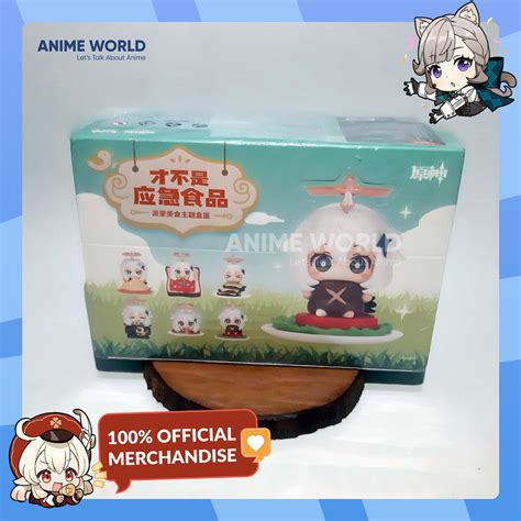 jual paimon food  emergency food themed figure blind box figur