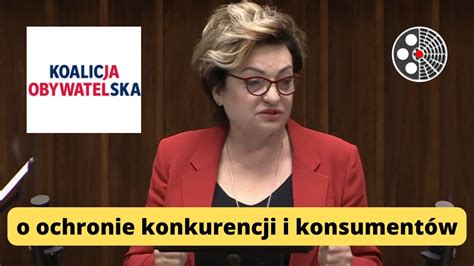 Mirosława Nykiel o ochronie konkurencji i konsumentów YouTube