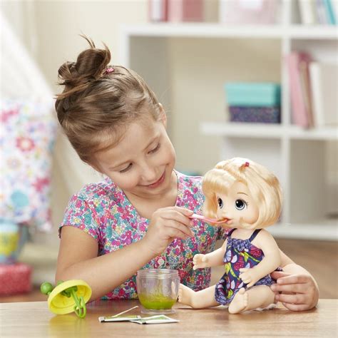 Baby Alive Sweet Spoonfuls Baby Doll Girl Blonde Straight Hair EBay