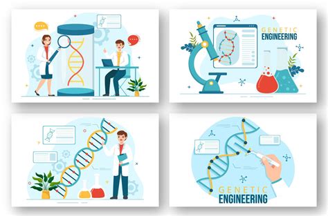 13 Genetic Engineering And Dna Modifications Illustration By Denayunethj Thehungryjpeg