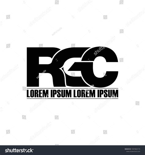 Rgc Letter Monogram Logo Design Vector Stock Vector (Royalty Free ...