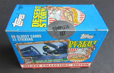 1991 Topps Desert Storm Trading Cards Factory Set – Baseball Card Exchange