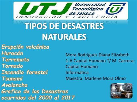 Tipos De Desastres Naturales Ppt