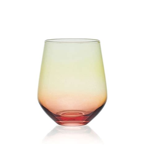 Chroma Set Of 4 Stemless Wine Glasses Mikasa