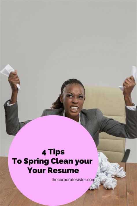 4 Tips To Spring Clean Your Resume The Corporate Sister