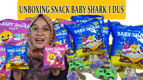 UNBOXING 1 DUS SNACK BABY SHARK LANGSUNG JADI KOLEKTOR MAINAN