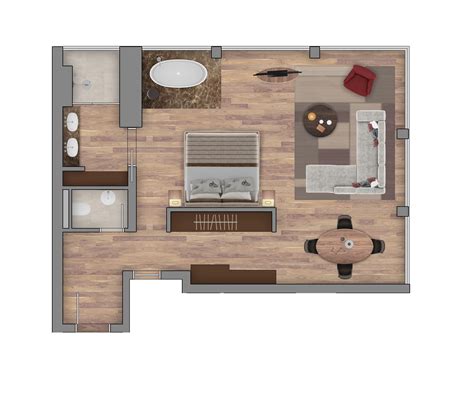 Contemporary_Lake View_Premium Suite_Floor Plan by Bürgenstock