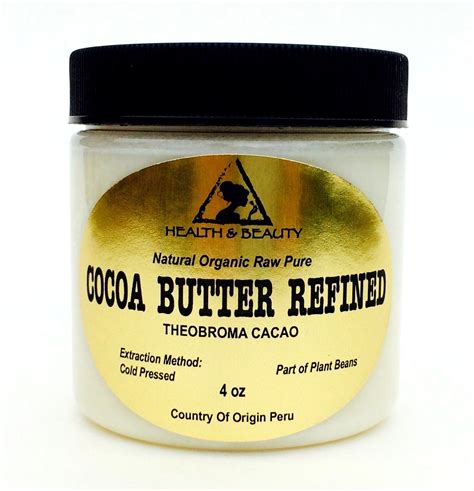 4 Oz Cocoa Cacao Butter Ultra Refined Organic By Hboilscenter