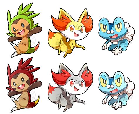 Kalos Starters By Iryanic On Deviantart