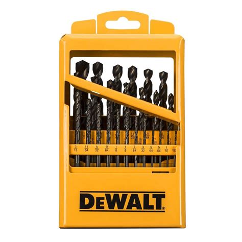 DEWALT Black Oxide Drill Bit Set 25 Piece DWA1185TWRHD The Home Depot