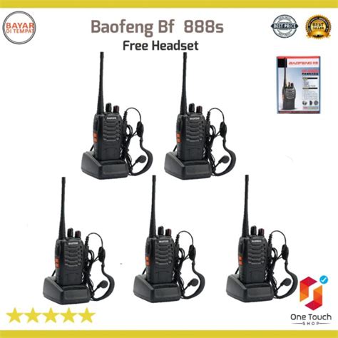 Jual Paket Unit Radio Komunikasi Dua Arah Ht Walkie Talkie Baofeng Bf