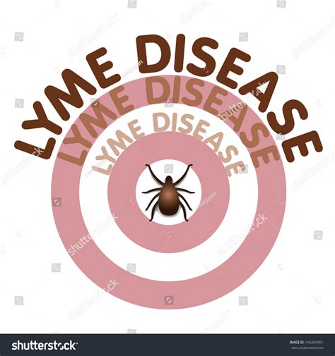 Lyme Disease Bullseye Rash Title Text Ilustración De Stock 146284901 Shutterstock