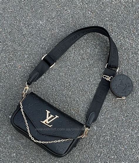 сумка луи витон женская Louis Vuitton 3 в 1 бежева рожевий ремінець ...