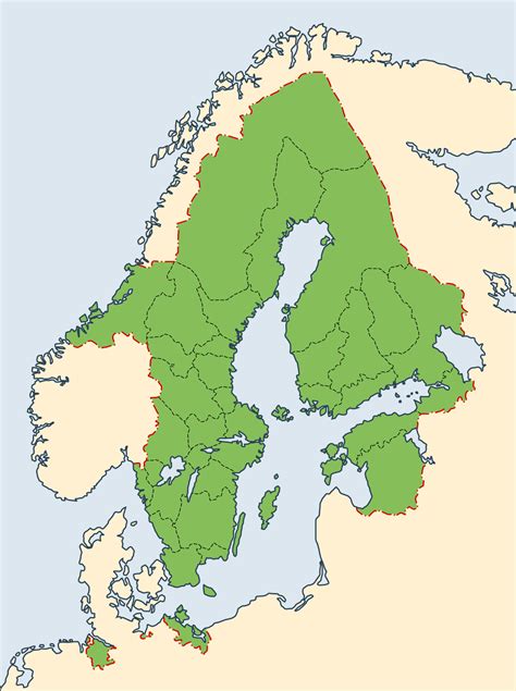 Swedish Empire at its height in Europe 1658. : r/sweden