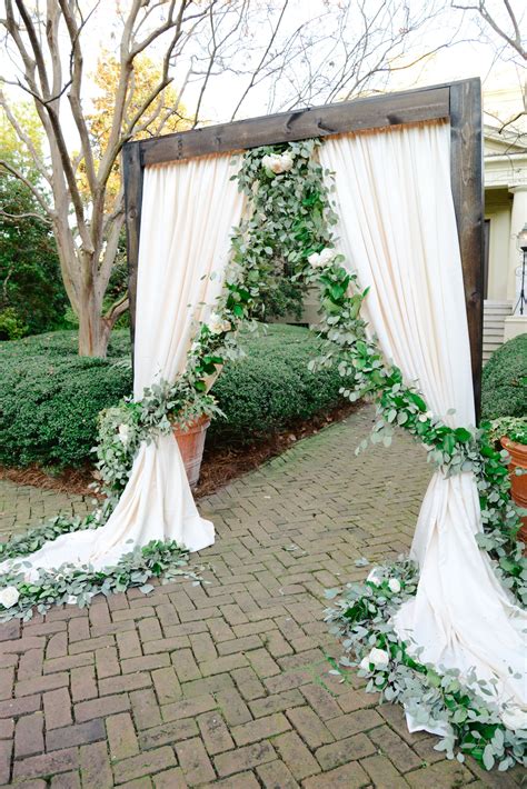 Floral Garland Ivory Draping Wedding Ceremony Ideas Venue Ships Of