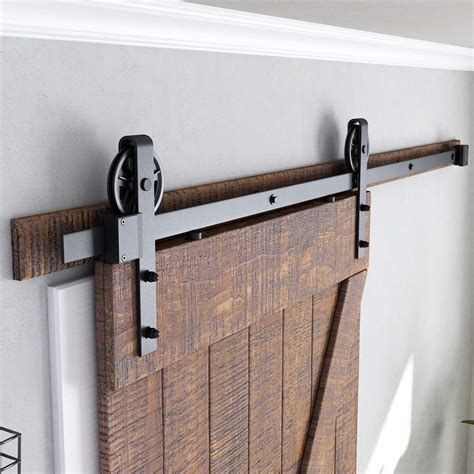 Snapklik SMARTSTANDARD 6 6 Feet Heavy Duty Sliding Barn Door