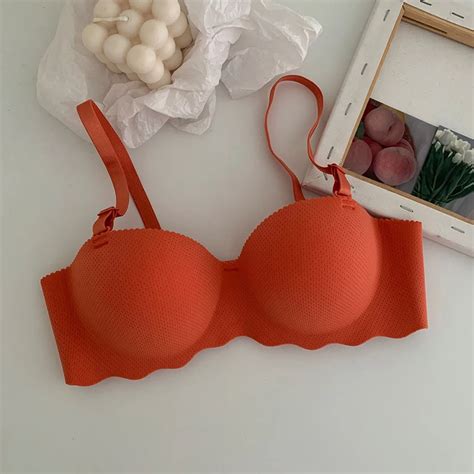 Sexy Bras Push Up Seamless Underwear For Women Solid Color Wireless Lingerie One Pieces Gather