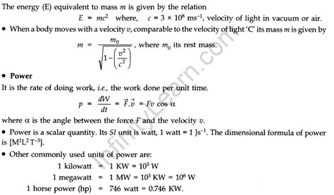 Work Energy And Power Class 11 Notes Physics Chapter 6 Infinity Learn By Sri Chaitanya