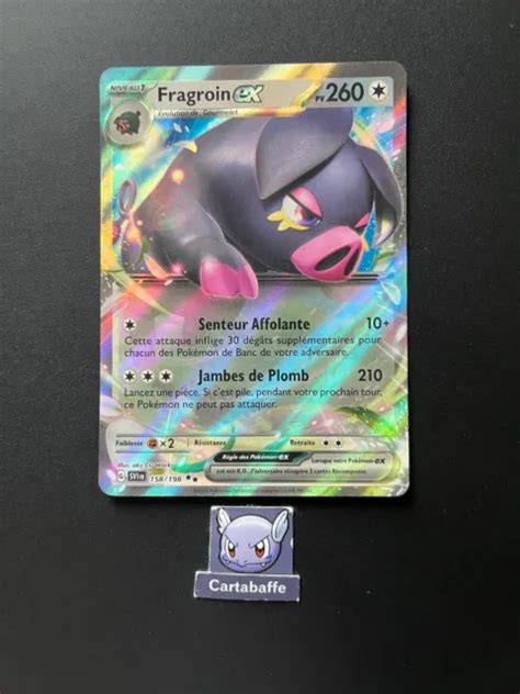 CARTE POKÉMON FRAGROIN EX 158 198 EV1 Ecarlate Violet NEUF EUR 4 85