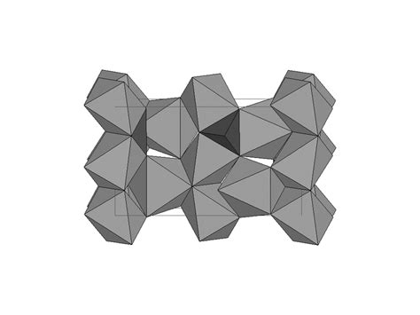 Polyhedral Representation Of The Crystal Structure Of Olivine A Axis