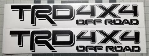 2X Toyota TRD 4x4 Off Road Tacoma Tundra Truck Decal Sticker EBay