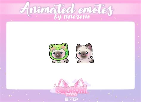 Animated Wiggle Emote Siamese Cat Twitch Emotes Animated Etsy