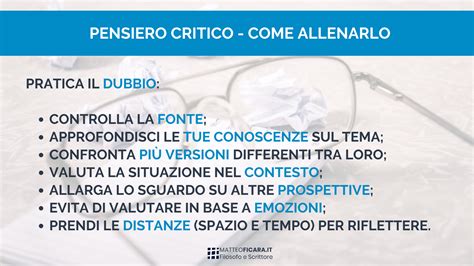 Pensiero Critico Cos A Cosa Serve Come Allenarlo