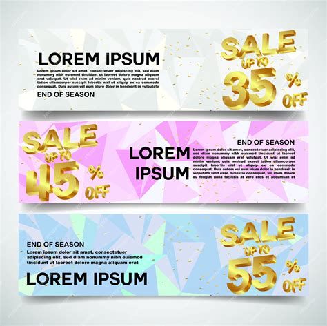 Premium Vector | Sale banners discount