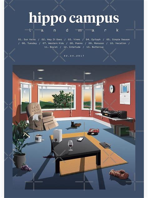 Hippo Campus Landmark 2017 Music Album Cover Poster Poster For