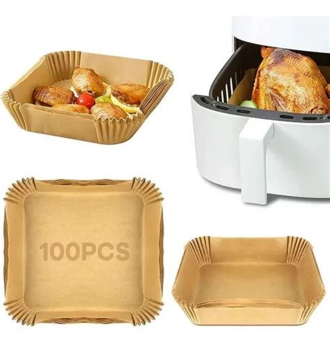 Forro De Papel Desechable Cuadrado Para Air Fryer Kit Cuotas