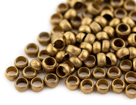Thebeadchest Brass Round Crimp Beads 3mm Set Of 100 Michaels