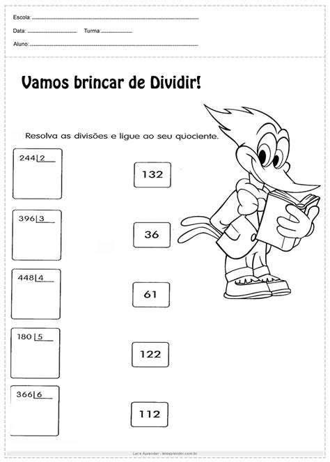Problemas De Matemática 4 Ano Multiplicação E Divisão Com Resposta