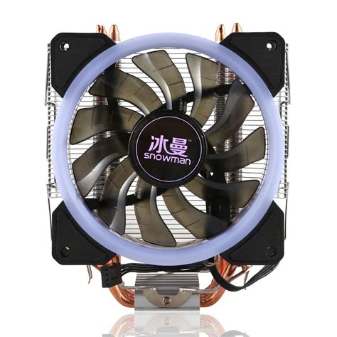 Универсальный компьютер Процессор охлаждающий вентилятор RGB 4Pin ...