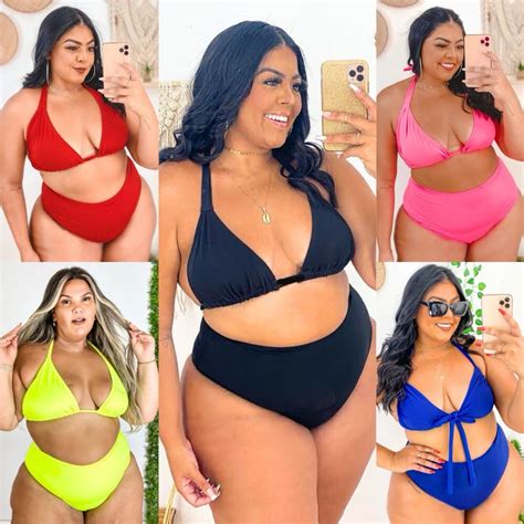 Biquini Plus Size Feminino Cintura Alta Hot Pant Shopee Brasil