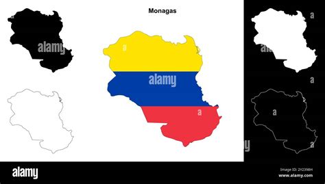 Monagas state outline map set Stock Vector Image & Art - Alamy