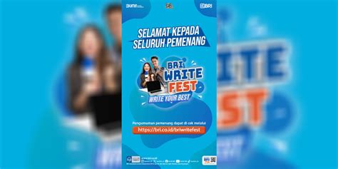 Pengumuman Ini Pemenang Bri Write Fest Indopos Co Id