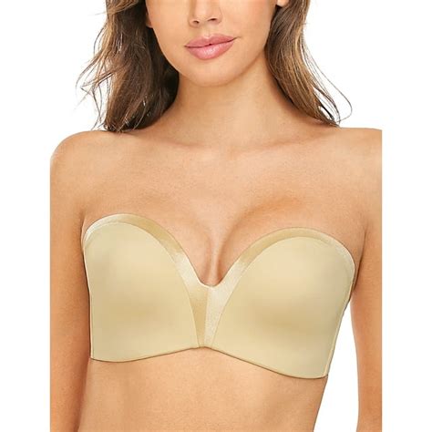 Wingslove Women S Strapless Multiway Push Up Bra Wireless Plus Size Convertible Bra Beige 36b