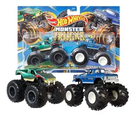 Hot Wheels Monster Trucks Bigfoot Vs Snake Bite Mattel Parcelamento Sem Juros