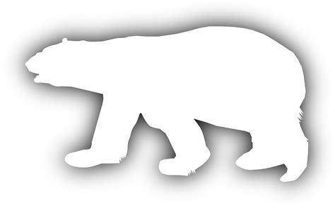 Download Clipart Polar Bear Silhouette Clipart Png Download 15706
