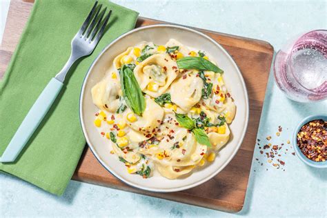 Creamy Corn And Mushroom Tortelloni Recept Hellofresh