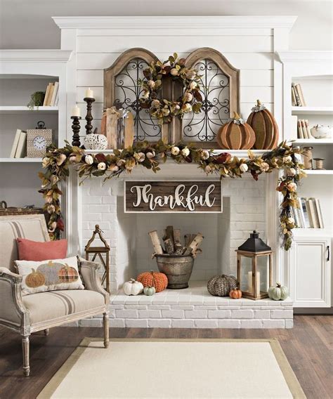 Cute Fall Decorations Ideas Fall Living Room Decor Fall Mantel