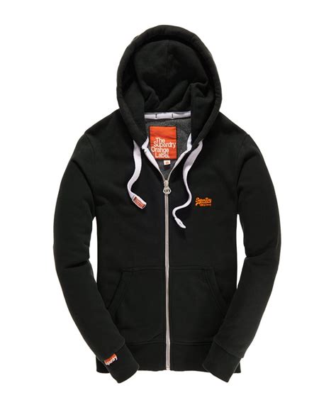 Superdry Orange Label Zip Hoodie Mens Hoodies And Sweatshirts