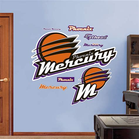 Phoenix Mercury Logo Wall Decal | Shop Fathead® for Phoenix Mercury Decor