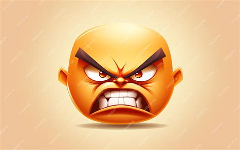 Premium Photo Angry Emoticon Emoji Anger Face Vector