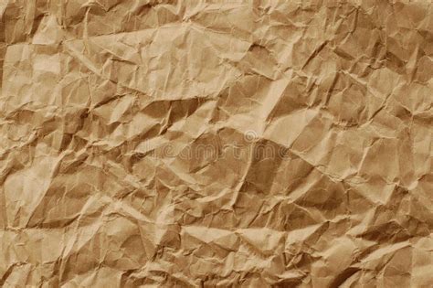 Brown Crumpled Paper Stock Photo Image Of Paper Macro 12091262