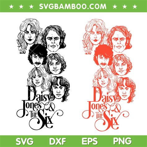 Daisy Jones And The Six Band Svg Png