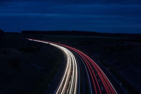 Images Gratuites Horizon Lumi Re Ciel Route Circulation Nuit