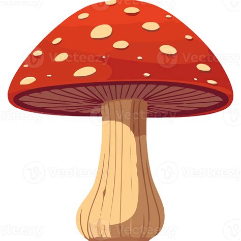 A Cartoon Mushroom With Red And White Spots 49106153 Png