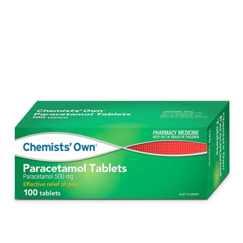 Chemists Own Paracetamol 500mg Life Pharmacy Group Store