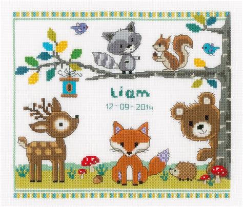 Cross Stitch Birth Sampler Kits Cross Stitch Patterns